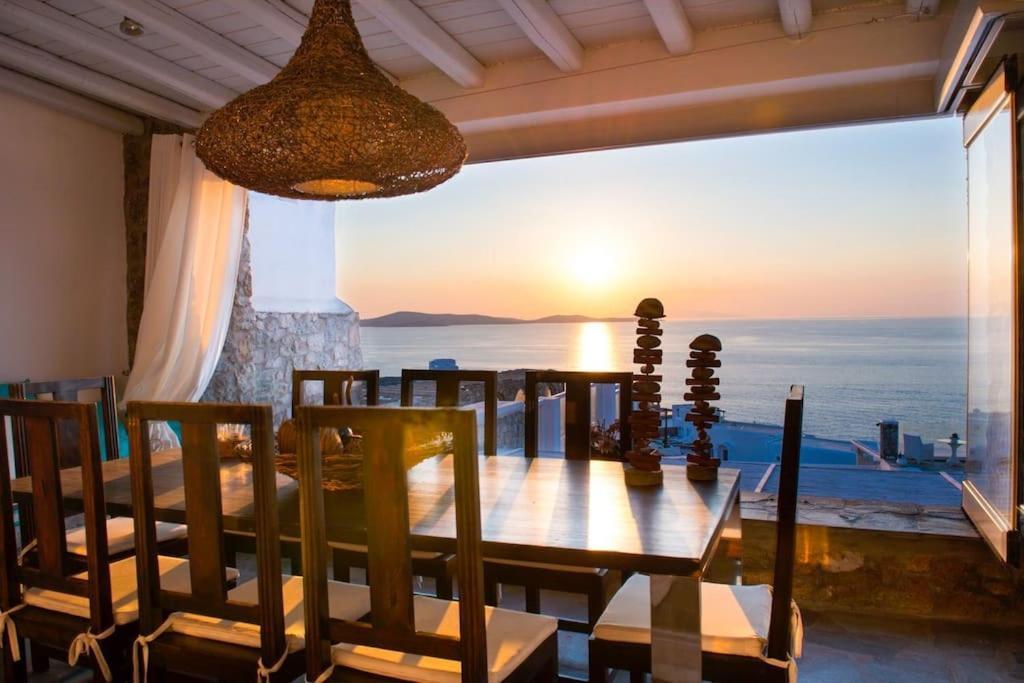 Mykonos Sea View Luxury Villa By Calypso Sunset Villas Mykonos Town Екстериор снимка