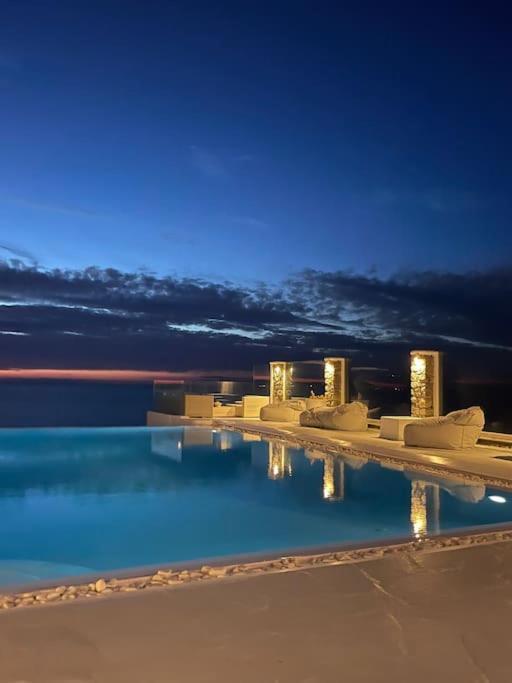 Mykonos Sea View Luxury Villa By Calypso Sunset Villas Mykonos Town Екстериор снимка