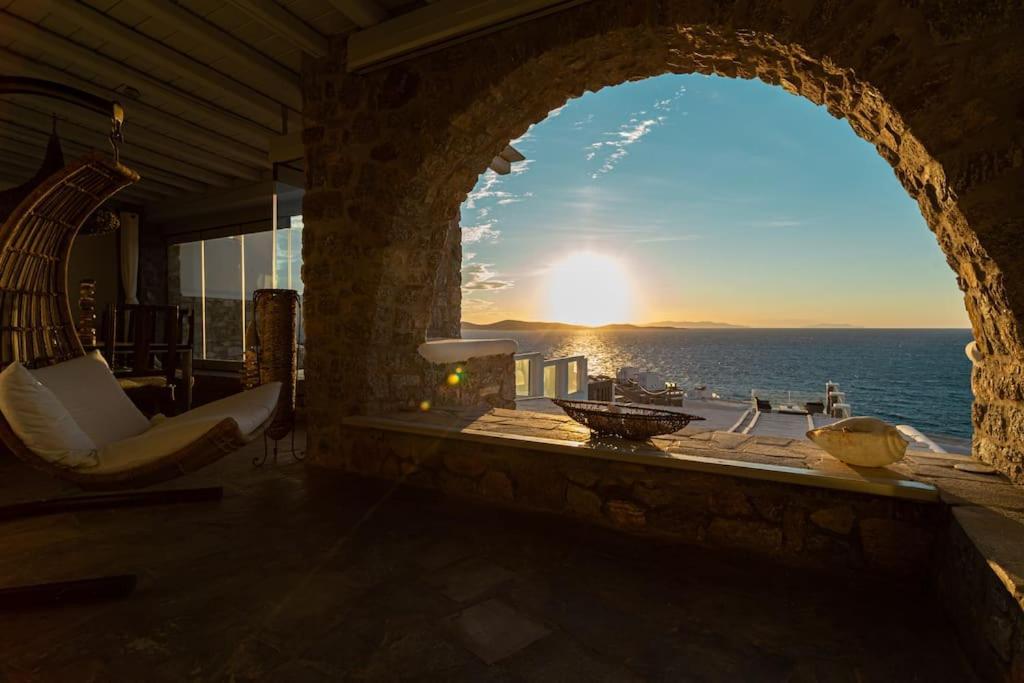 Mykonos Sea View Luxury Villa By Calypso Sunset Villas Mykonos Town Екстериор снимка