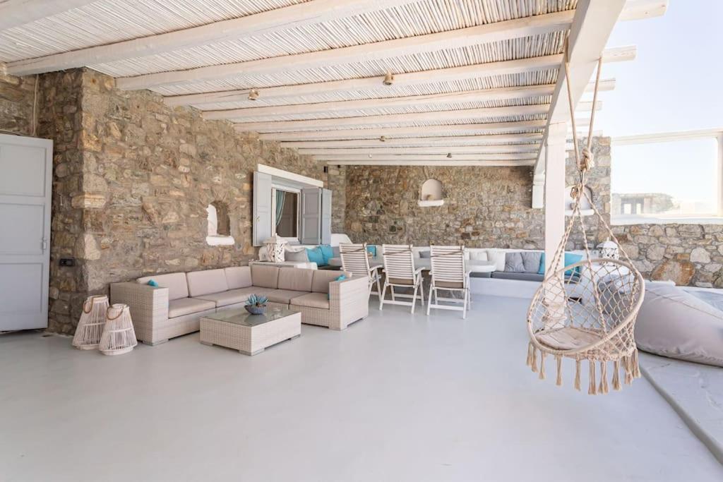 Mykonos Sea View Luxury Villa By Calypso Sunset Villas Mykonos Town Екстериор снимка