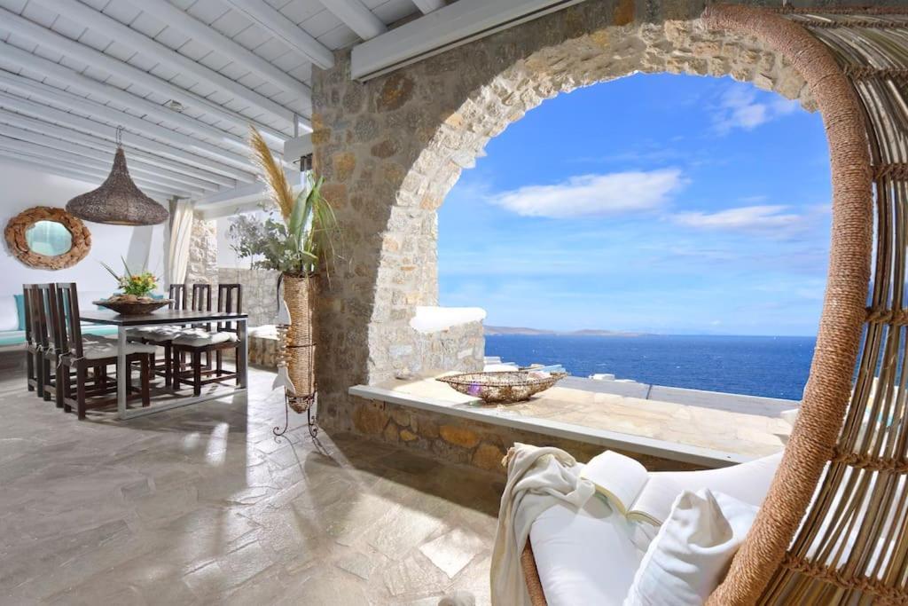 Mykonos Sea View Luxury Villa By Calypso Sunset Villas Mykonos Town Екстериор снимка
