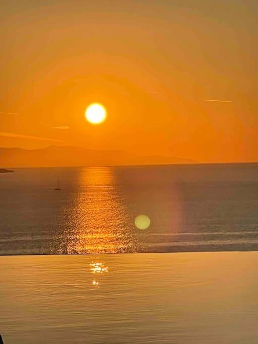 Mykonos Sea View Luxury Villa By Calypso Sunset Villas Mykonos Town Екстериор снимка