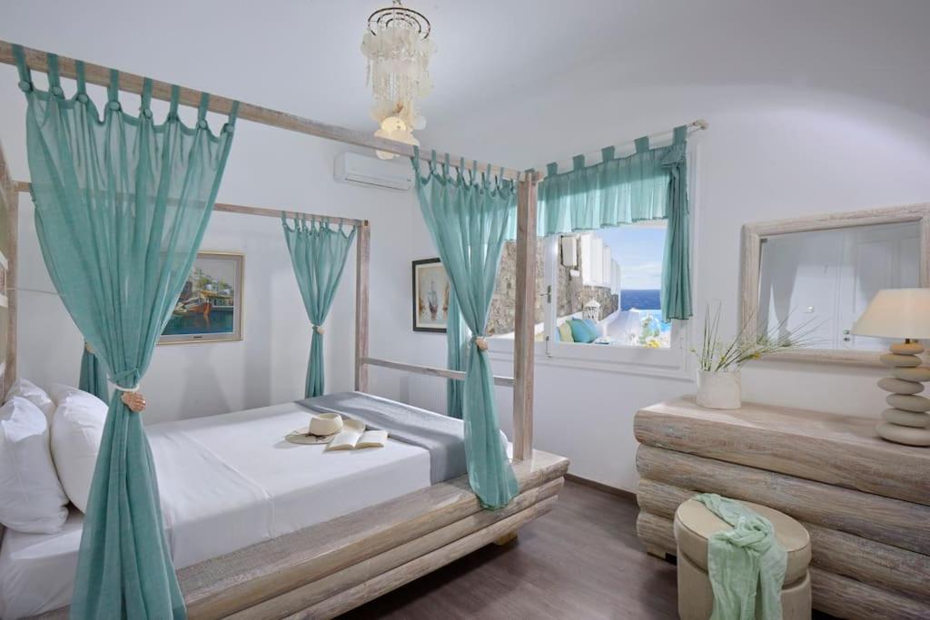 Mykonos Sea View Luxury Villa By Calypso Sunset Villas Mykonos Town Екстериор снимка