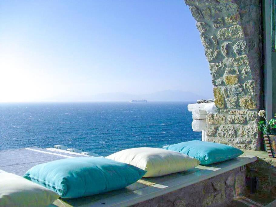 Mykonos Sea View Luxury Villa By Calypso Sunset Villas Mykonos Town Екстериор снимка