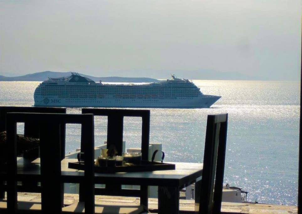 Mykonos Sea View Luxury Villa By Calypso Sunset Villas Mykonos Town Екстериор снимка