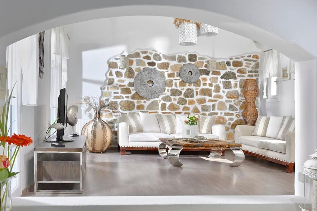 Mykonos Sea View Luxury Villa By Calypso Sunset Villas Mykonos Town Екстериор снимка